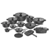 Batería de cocina Arshia de 25 piezas en aluminio fundido